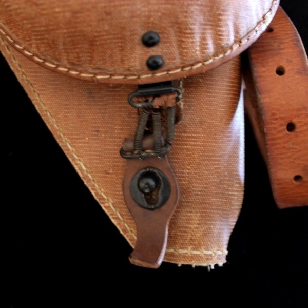 Rubberized canvas holster for Nambu type 14 w/ original shoulder strap